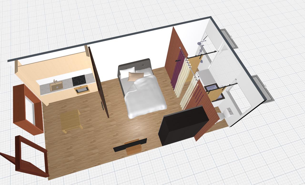 3d model of the room 4 of TT Oasis